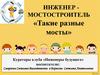 Инженер мостостроитель «Такие разные мосты»