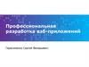 Профессиональная разработка вэб-приложений