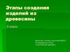 Этапы создания изделий из древесины
