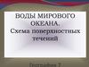 Воды Мирового Океана. Схема поверхностных течений. 7 класс