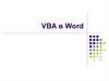 VBA в Word. Структура объектов Word