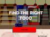 Find the right food. Game