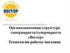 Организационная структура гипермаркета/супермаркета «Вестер». Технология работы магазина