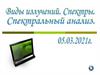 Типы спектров. Спектральный анализ