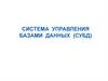 Система управления базами данных . (СУБД)