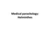 Medical parasitology: Helminthes