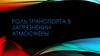 Роль транспорта в загрязнении атмосферы