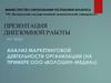 Анализ маркетинговой деятельности организации