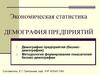 Экономическая статистика. Демография предприятий