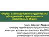 Формы взаимодействия студенческих объединений и традиционных религиозных общин