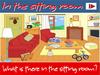There Is Are House. Furniture Worksheet Game