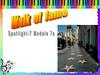 Walk of fame. Spotlight - 7