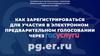 Единая Россия. Как зарегистрироваться для участия в электронном предварительном голосовании через госуслуги