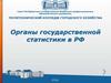 Органы государственной статистики в РФ