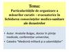 Particularitățile de organizare a măsurilor curativ - evacuatorice în lichidarea consecințelor medico-sanitare ale dezastrelor