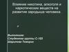 Влияние никотина, алкоголя и наркотических веществ на развитие зародыша человека