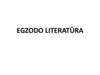 Egzodo literatūra
