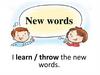 Present Simple. I Learn/Throw The New Words