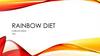 Rainbow diet. Healthy eating habits