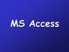 MS Access. Создание базы данных на диске