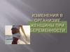 Изменения в организме женщины при беременности