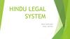 Hindu Legal System