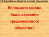 Европейское общество в раннее Новое время