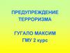 Предупреждение терроризма