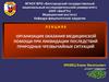 Организация оказания медицинской помощи при ликвидации последствий природных чрезвычайных ситуаций