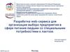 Разработка web-сервиса для организации выбора предприятия в сфере питания людьми со специальными потребностями к лактозе