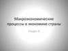 Макроэкономические процессы в экономике страны