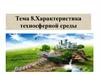 Характеристика техносферной среды