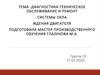 Диагностика техническое обслуживание и ремонт системы охлаждения двигателя