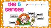 Five senses flashcards