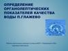 Определение органолептических показателей качества воды п. Глажево