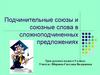 Подчинительные союзы и союзные слова в сложноподчиненных предложениях. 9 класс