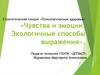 Чувства и эмоции. Экологичные способы выражения