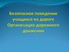 Безопасное поведение учащихся на дороге. Организация дорожного движения