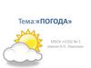 Климат. Погода. 6 класс