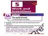 Work and inventions