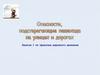 Опасности, подстерегающие пешехода на улицах и дорогах