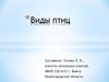 Виды птиц