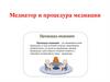 Медиатор и процедура медиации