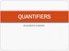 Quantifiers. What are quantifiers?