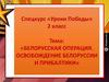Белорусская операция. Освобождение Белоруссии и Прибалтики