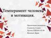 Темперамент человека и мотивация
