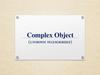 Complex Object (сложное подлежащее)
