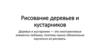 Рисование деревьев и кустарников