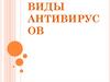 Виды антивирусов