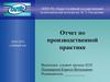 2020-2021 учебный год. Отчет по производственной практике